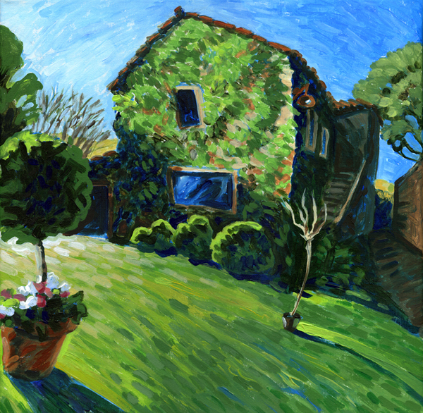 Acrylic painting of Villa Sant'Andrea