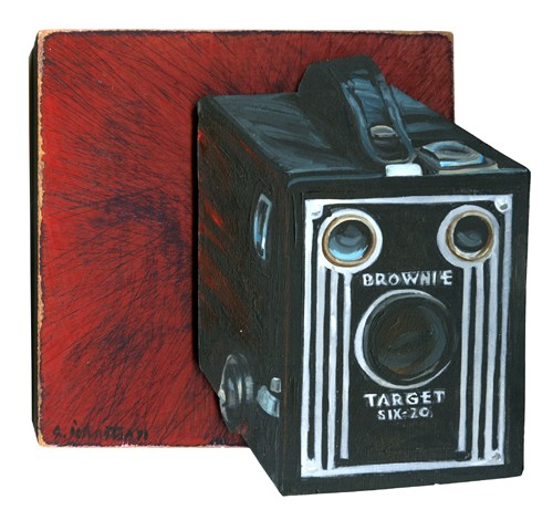 Painting of Brownie Target Six-20 Camera