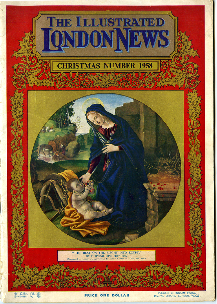1958 cover of the "Christmas Number" for the Illustrated London News