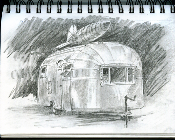 Who knew Cold War surplus items were after market products for old Air Stream trailers? Somehow, it works...