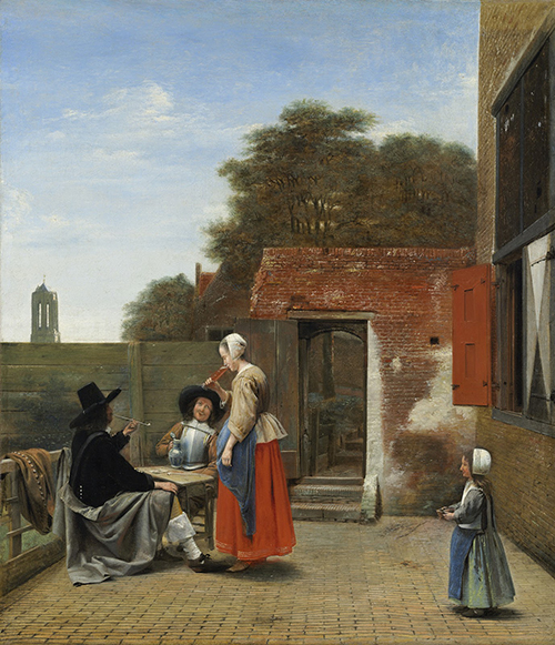 A Dutch Courtyard 1658-60, by Pieter De Hooch