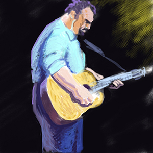 Watching the music, digital sketch