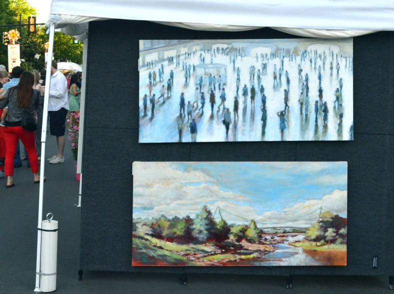 The booth of one of my favorite Greenville artists, Janina Ellis.
