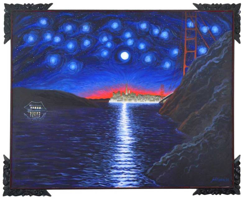 San Francisco, 2015, acrylic on canvas, 56