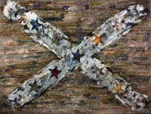 Leo Twiggs, Grandmother's Quilt Flag, 36'x48